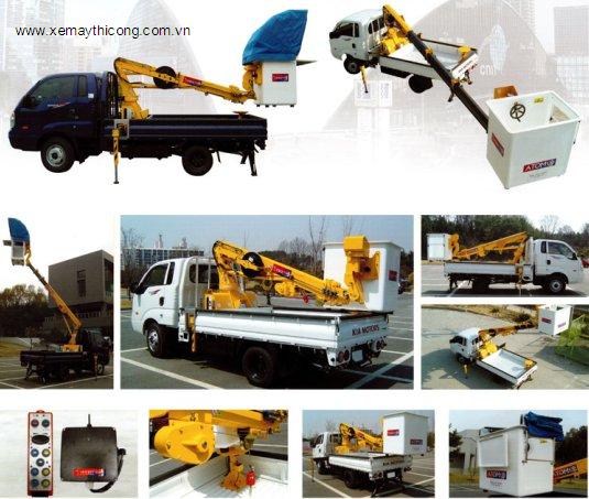 Xe nâng người sửa chữa trên cao, chiều cao nâng 12m